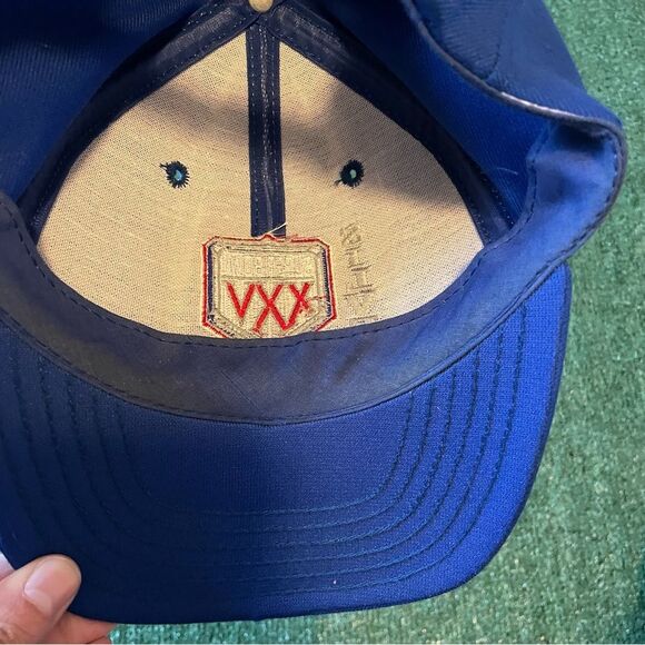 Vintage 90s 1991 Super Bowl XXV 25 NFL Snapback Hat Cap Silver Anniversary Blue - Picture 6 of 8